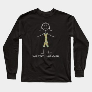 Funny Womens Wrestling Design Long Sleeve T-Shirt